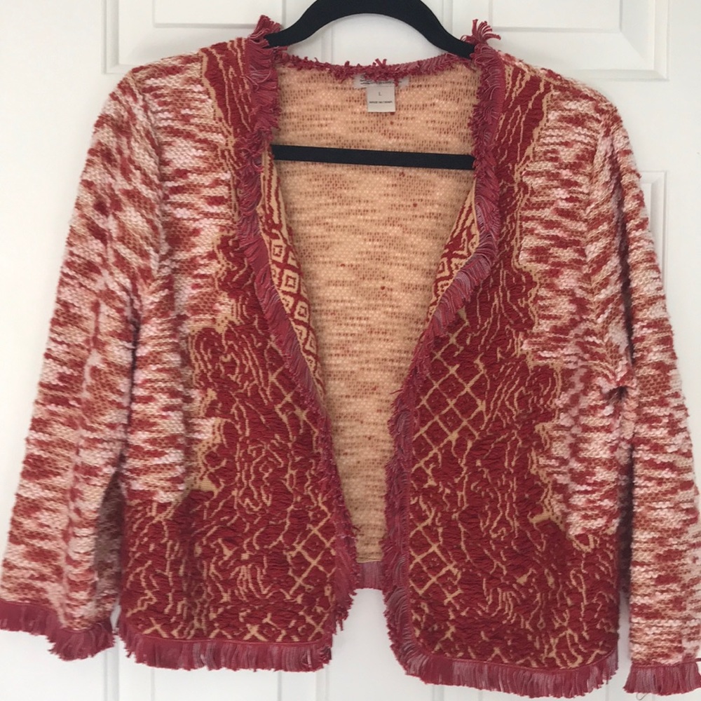 Lucky Brand short embroidered jacket.